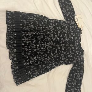Twin-Set Black and White Floral Dress, new with tags. Perfect condition
